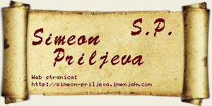 Simeon Priljeva vizit kartica